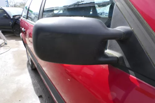 VW Passat 3A 35i mechansicher Spiegel Außenspiegel rechts mit Glas schwarz matt (143743)