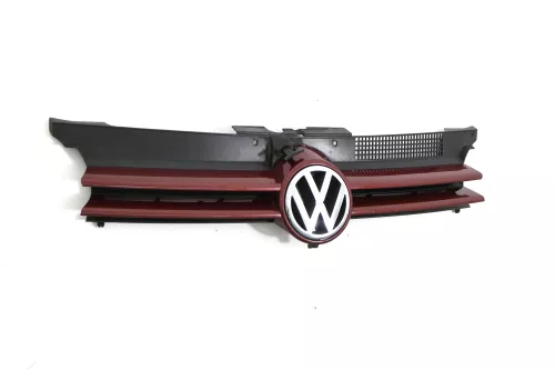 VW Golf 4 Grill Kühlergrill VW Zeichen Logo rot LC3K 1J0853655D