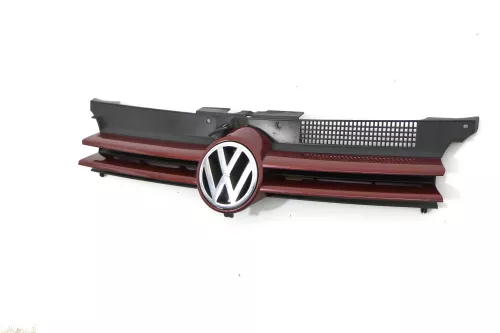 VW Golf 4 Grill Kühlergrill VW Zeichen Logo rot LC3K 1J0853655D (143881)