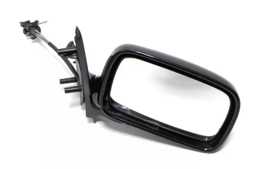 VW Polo 6N manueller manuell Spiegel Außenspiegel rechts schwarz LC9Z blackmag