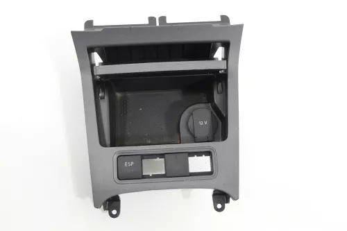 VW Golf 5 Zigarettenanzünder vorne Fach Ablagefach 1K0857961 Dekor grau (144188)