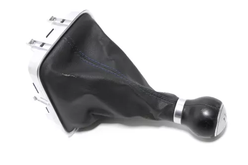 VW Golf Plus 5M Schaltknauf Schaltsack Schaltung Schaltknüppel 5-Gang blaue Näht (144334)