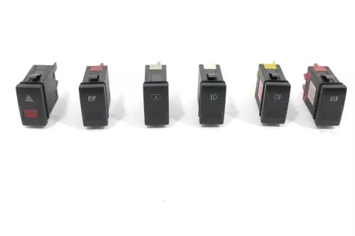 Audi A8 4D Warnblinker Relais Warnblinkerschalter Schalter Set ASR ESP Heckrollo (144396)