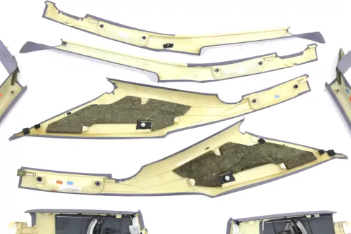 Audi A8 4D A-Säulen Verkleidung vorne Abdeckung B-Säule Kofferraum aquablau (144397)