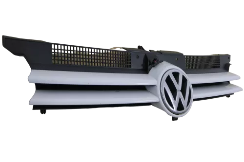 VW Golf 4 Grill Kühlergrill mit VW Zeichen Logo weiß LB9A (144649)