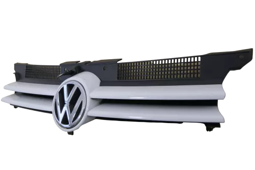 VW Golf 4 Grill Kühlergrill mit VW Zeichen Logo weiß LB9A (144649)