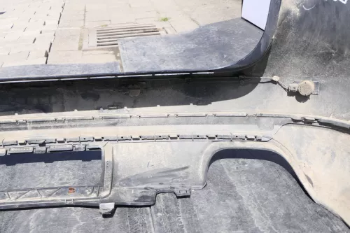 VW Passat 3C Kombi Stoßstange hinten Heckstoßstange grau blau LC5F PDC blue (144701)