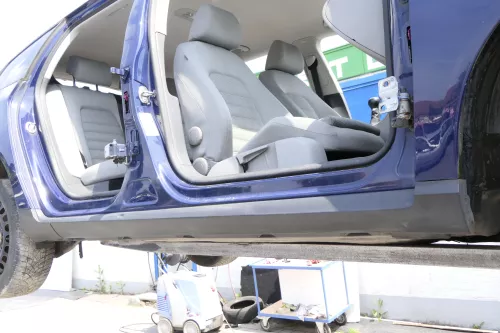 VW Passat 3C Schwellerverkleidung links Schweller 3C0853855B Unterholm (144708)