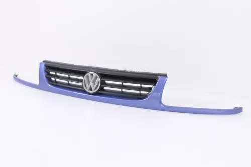 VW Polo 6N Kühlergrill Grillleiste blau LR5Y Leiste Grill VW Zeichen (144783)