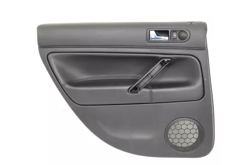 VW Passat 3BG Türverkleidung Verkleidung Tür hinten links Leder schwarz