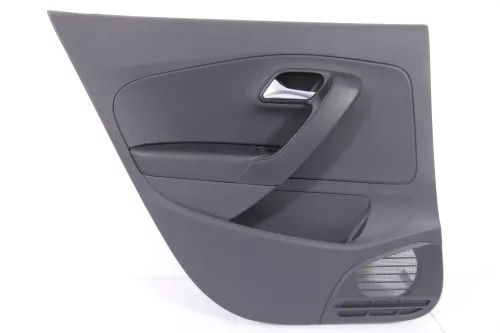 VW Polo 6R 1x Türverkleidung Verkleidung Tür 4/5-Türer schwarz hinten links
