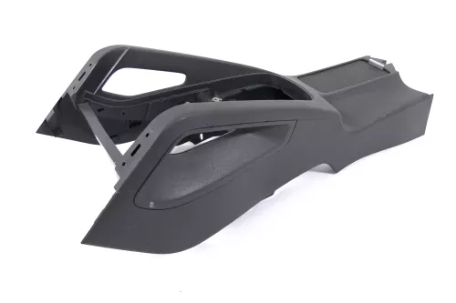 VW Golf 5 V 1K Mittelkonsole Mitteltunnel um Schaltung schwarz 1K0863243A d (145784)