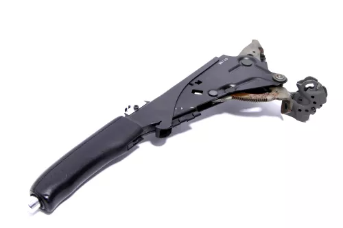 Audi A6 4B Handbremse Feststellbremse schwarz Leder (145862)