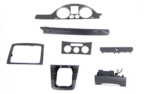 Passat 3C Mittelkonsole Verkleidung Klappe Abdeckung Dekor dunkel schwarz matt