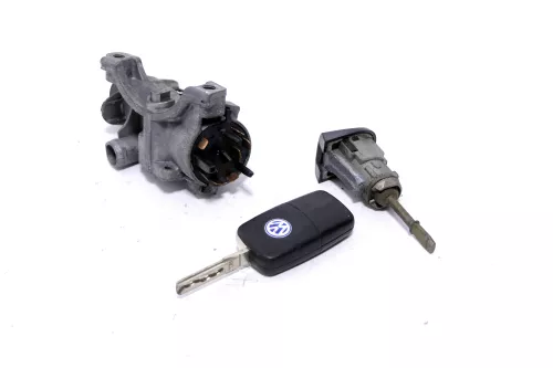 VW Passat 3BG 3B Schloßsystem 1x Türschloß links 1x Schlüssel Schloß Zündschloß (145886)