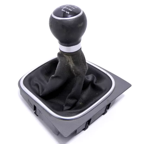 Golf 5 Schaltknauf Schaltsack Schaltung Schaltknüppel Leder 5-Gang 1K0711113BJ (146157)