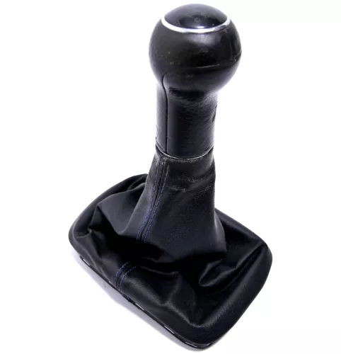 VW Passat 3B 3BG Schaltknauf Schaltsack Schaltung Schaltknüppel 5-Gang blaue Näh (146188)