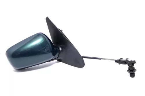 VW Polo 6N manueller manuell Spiegel Außenspiegel rechts grün LC6P & Glas (146729)