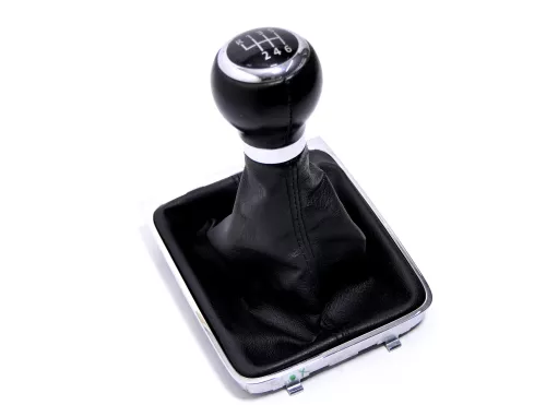 VW Passat 3C 6-Gang Schaltknauf Schaltsack Schaltung Schaltknüppel original schw (146985)