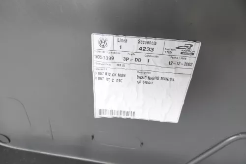 1x VW Polo 9N Türverkleidung Verkleidung Tür vorne rechts 2/3-Türer Beifahrertür (147089)