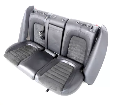 Passat 3C Kombi Sitz Rückbank Rücksitzbank Sitze Leder Lehne alcantara schwarz (147198)