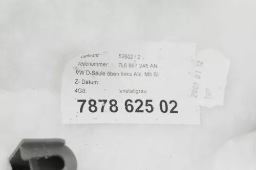 VW Touareg 7L A-B-C-Säulen Verkleidung vorne hitnen oben Abdeckung Alcantara (147228)