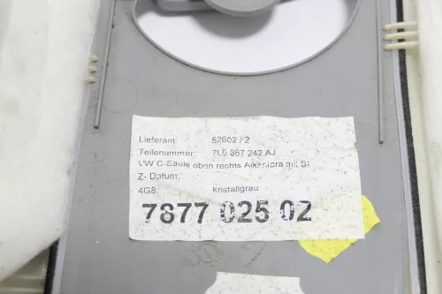 VW Touareg 7L A-B-C-Säulen Verkleidung vorne hitnen oben Abdeckung Alcantara (147228)