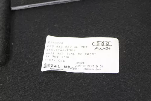 A3 8P Abdeckung Verkleidung Kofferraum hinten rechts Seite 8P3863880AL 2/3-Türer (147719)