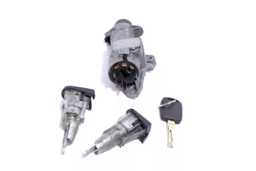 Skoda Fabia 6Y Zündschloß Schloß Zündung 1x Schlüssel + 2x Türschloß links (147925)