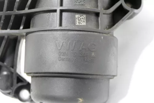 VW Golf Caddy Crafter Ölfiltergehäuse Flansch 03N115389A 03N115389B  ## (148101)