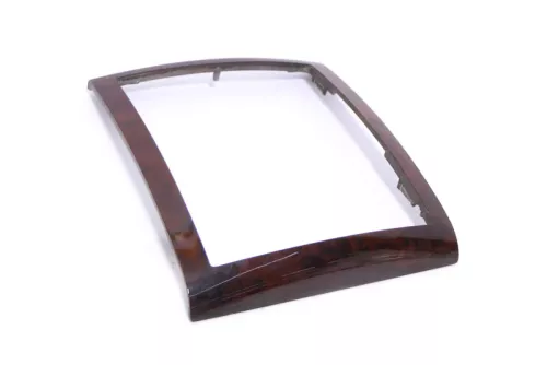 VW Touareg 7L Verkleidung Abdeckung Holz Dekor Wurzelnuss Mittelkonsole