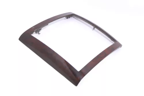 VW Touareg 7L Verkleidung Abdeckung Holz Dekor Wurzelnuss Mittelkonsole (148213)