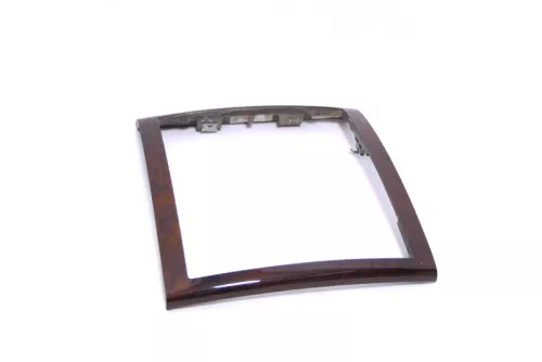 VW Touareg 7L Verkleidung Abdeckung Holz Dekor Wurzelnuss Mittelkonsole (148213)