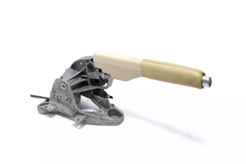 VW Eos 1F Handbremse Feststellbremse Handbremshebel beige besch Leder UHQ (148242)