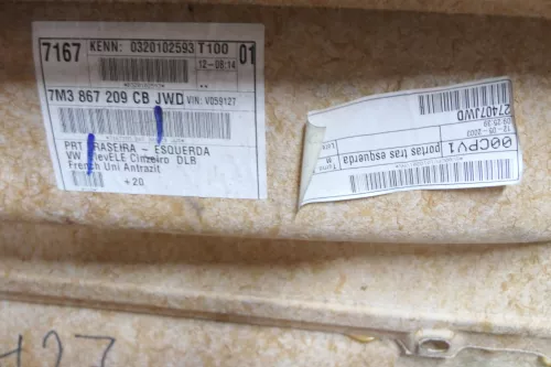 1x VW Sharan 7M Türverkleidung Verkleidung Tür hinten links Facelift anthrazit (148816)