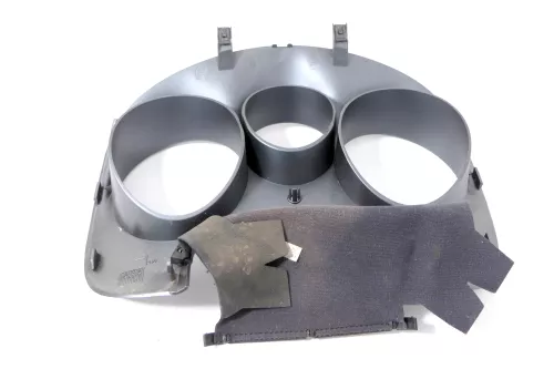 Seat Altea 5P Abdeckung Tacho Tachorahmen silber leuchtsilber Rahmen Blende (148896)