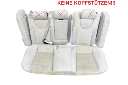 A6 4B Kombi Avant Rückbank Rücksitzbank Sitz Rücksitz helle grau Leder silber Pe (149050)