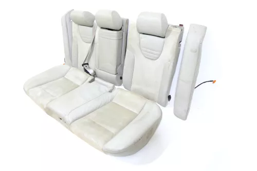 A6 4B Kombi Avant Rückbank Rücksitzbank Sitz Rücksitz helle grau Leder silber Pe (149050)