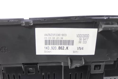 VW Golf 5 1K 5M Plus Tacho Tachometer 1K0920862K 1.9  2.0 TDI Diesel 199.000km (149142)