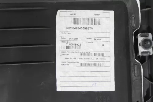 VW Touran 1x Türverkleidung Verkleidung Tür hinten links anthrazit (149162)