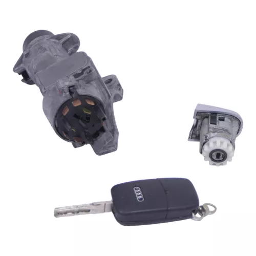 Audi A2 8Z Zündschloß Schloss Zündung mit 1x Schlüssel Schloß + 1x TürschloßFunk (149235)