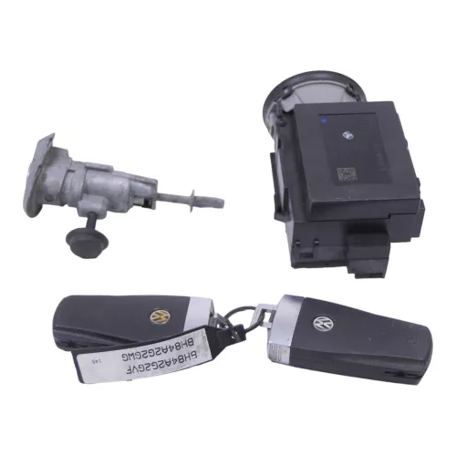 VW Passat 3C Zündschloß Schloß Zündung 2x Schlüssel 3C0905843T Türschloß (149245)