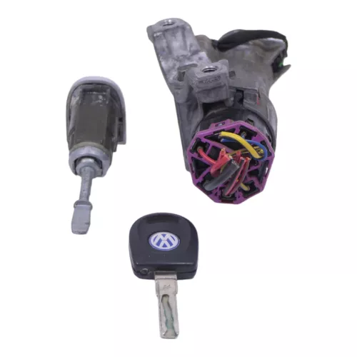 VW Passat 3B Schloßsystem 1x Türschloß links 1x Schlüssel Schloß Zündschloß