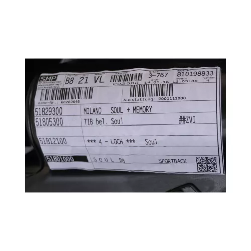 Audi A5 8T Türverkleidung vorn links Leder Milano Soul ORIGINAL aus NEUFAHRZEUG (149451)