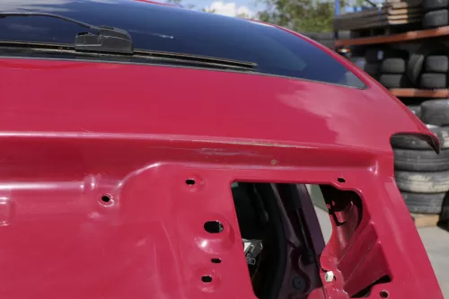 VW Sharan 7M 7M3 Heckklappe Scheibe  Klappe hinten ab Bj.2000 rot LK3A (150017)