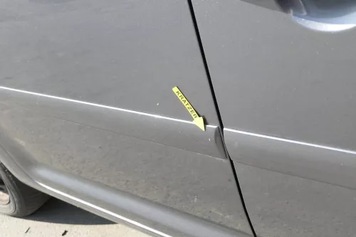 VW Touran 1T 1T3 Tür hinten rechts grau LD7X Platinum grey  grau (150254)