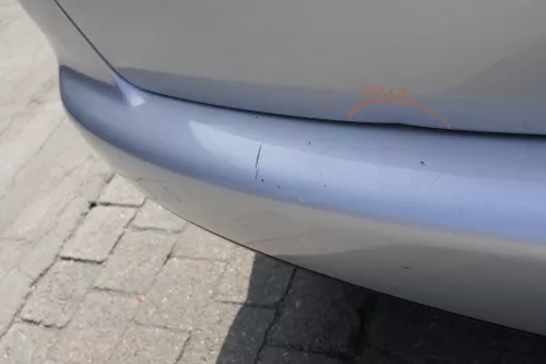 VW Touran 1T Stoßstange hinten Heckstoßstange Stoßfänger silber grau LA7W metl (150300)