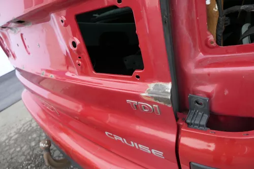 VW Sharan 7M 7M3 Heckklappe Scheibe  Klappe hinten ab Bj.2000 rot LD3W (150396)