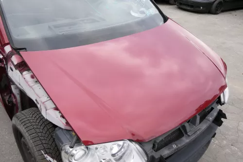 VW Touran 1T Caddy 2K Motorhaube Klappe Frontklappe rot braun LA3W 2003-2006 (150587)