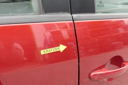 VW Touran 1T 1T3 Tür hinten rechts rot braun LA3W mit Scheibe Fahrerseite (150589)